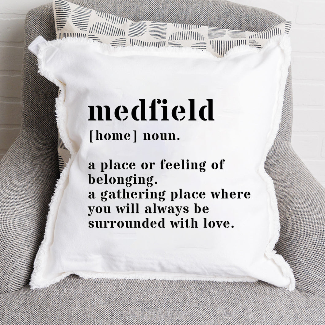 Personalized Definition Square Pillow