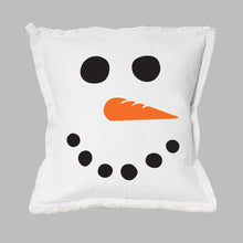Load image into Gallery viewer, Snowman Face Square Pillow
