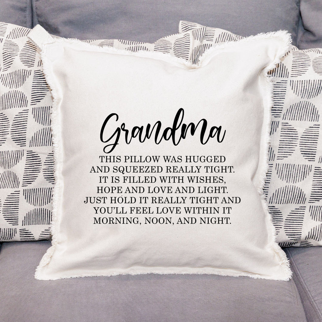 Grandma Hug Pillow Square Pillow