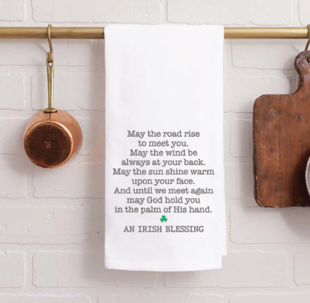 Irish Blessing Day Tea Towel