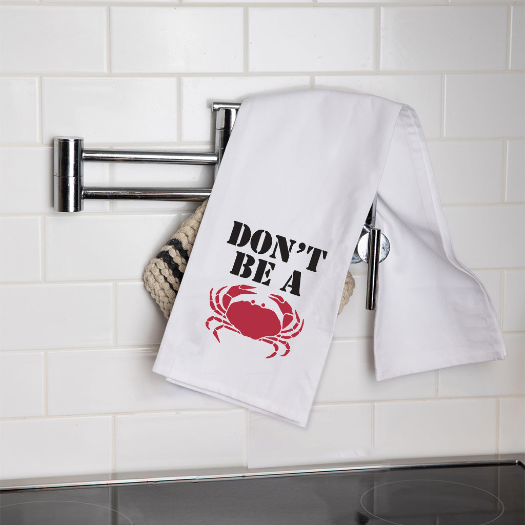 Don't Be A Crab Tea Towel