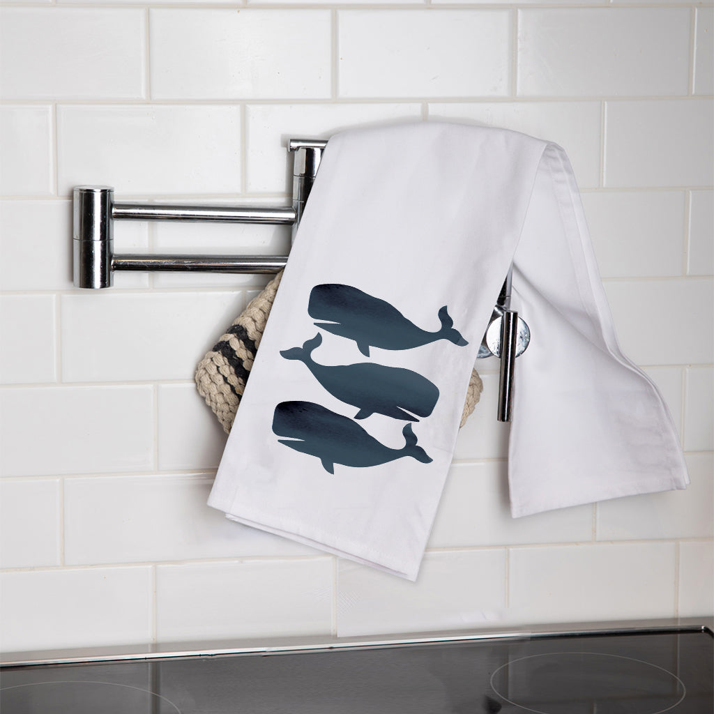 Three Whales Tea Towel