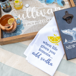 When Life Gives You Lemons Tea Towel