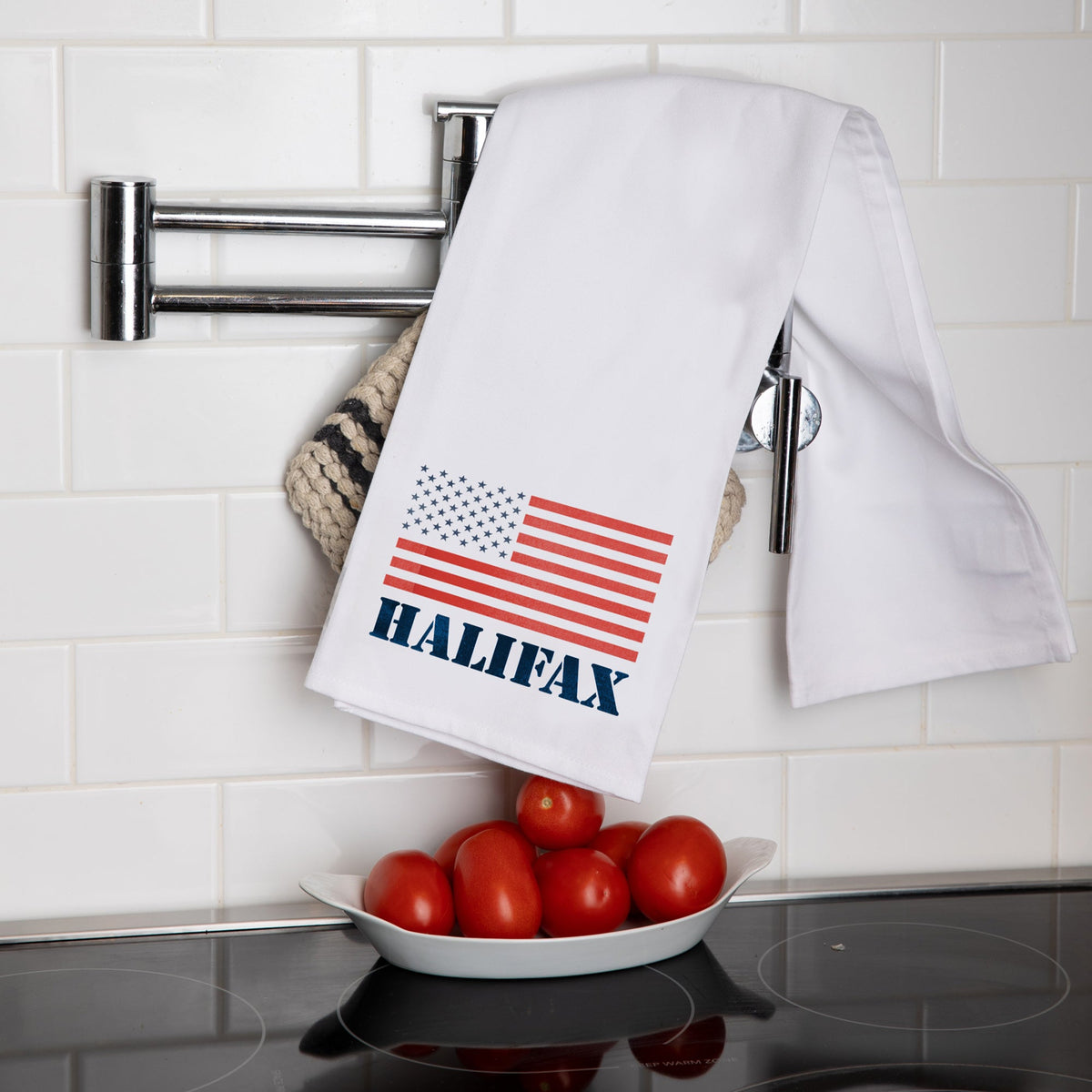 POS Personalized 50 Stars Flag Tea Towel