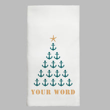 Load image into Gallery viewer, Anchor Starfish Tree Tea Towel
