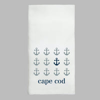 POS Personalized Repeating Anchors Tea Towel