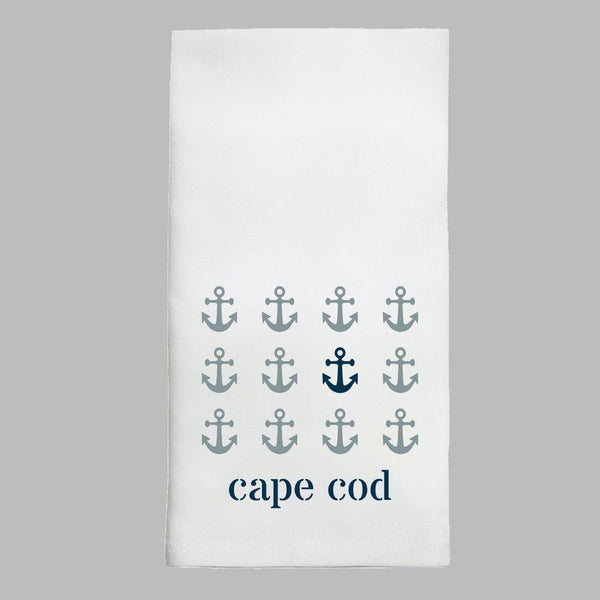 POS Personalized Repeating Anchors Tea Towel