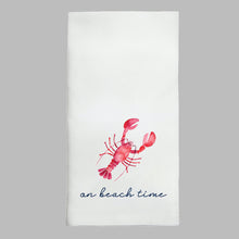Load image into Gallery viewer, Personalized Watercolor Lobster Tea Towel
