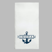 Load image into Gallery viewer, Personalized Split Anchor Tea Towel
