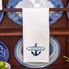 Load image into Gallery viewer, Personalized Split Anchor Tea Towel
