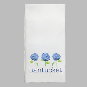 POS Personalized Hydrangea Tea Towel