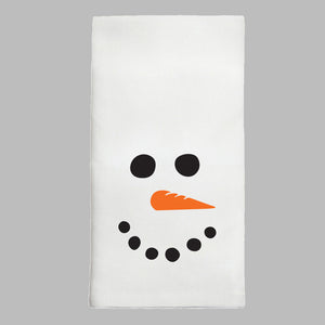 Snowman Face Tea Towel