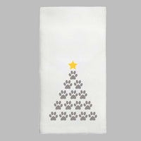 Paw Print Tree Tea Towel