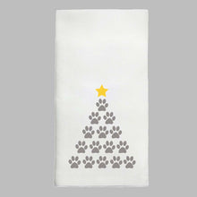 Load image into Gallery viewer, Paw Print Tree Tea Towel
