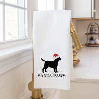 Santa Paws Tea Towel