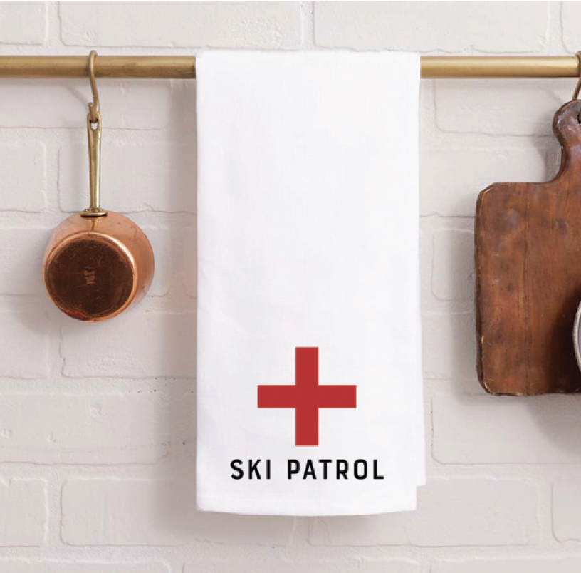 Ski Patrol Tea Towel