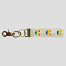 Load image into Gallery viewer, Rainbow Heart Keychain
