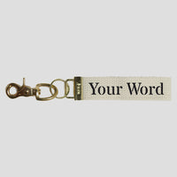 Your Word Times Keychain