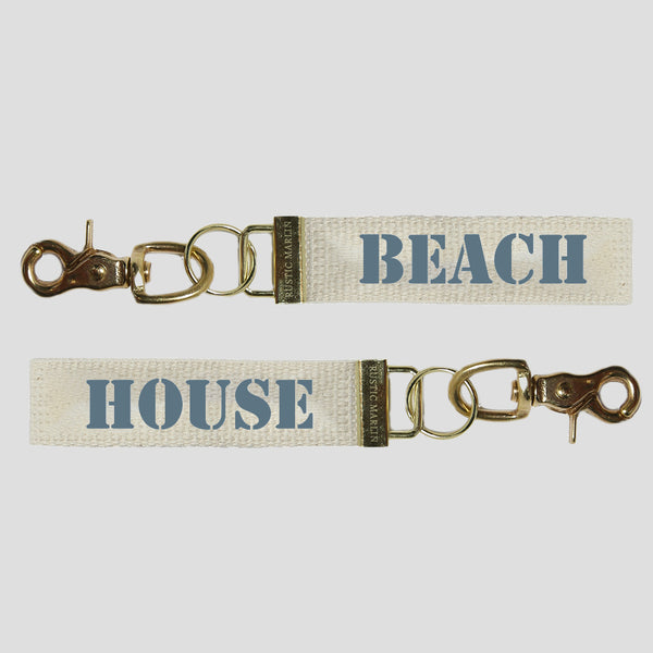 Pick Your Color Beach House Keychain