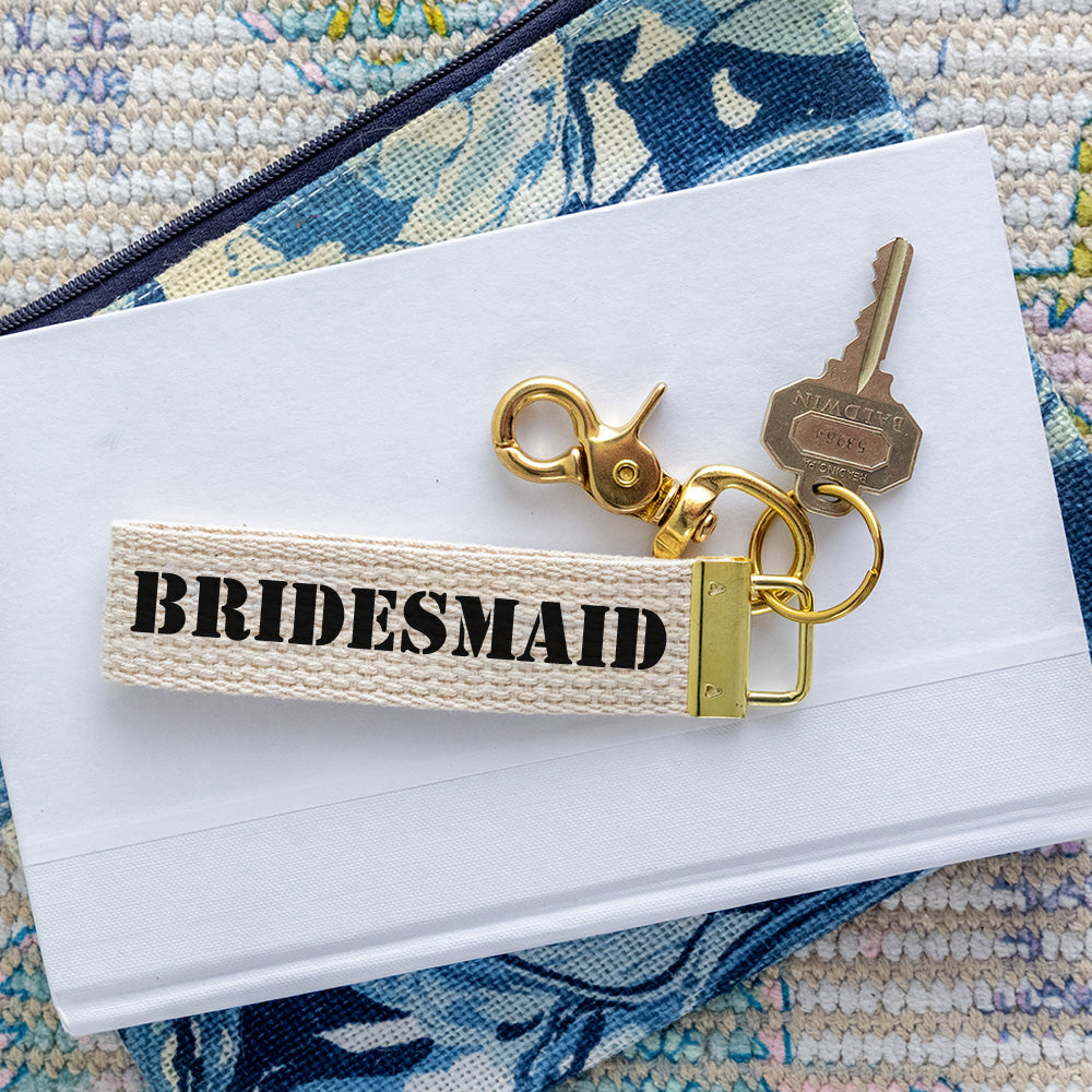 Pick Your Color Bridesmaid Keychain