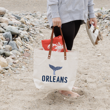 Load image into Gallery viewer, Personalized Whale Tail Tote Bag
