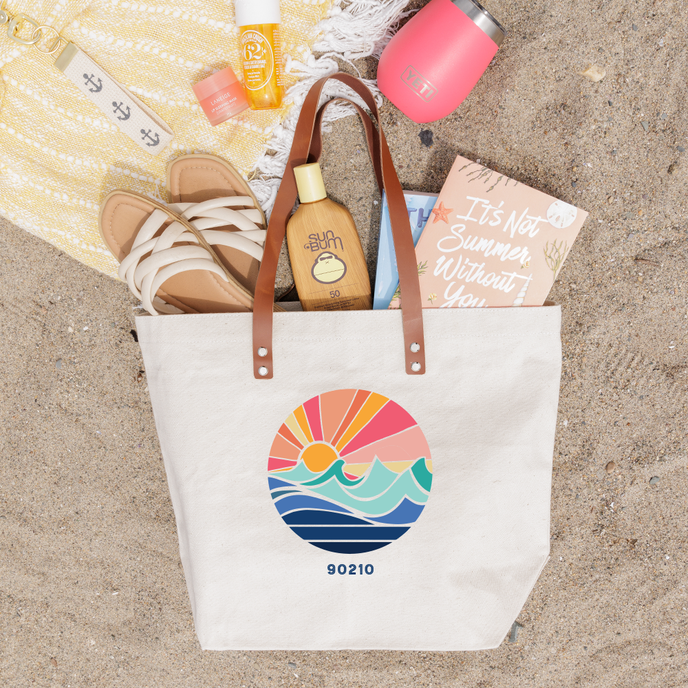 Personalized Sunset Tote Bag