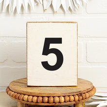 Load image into Gallery viewer, Decorative Wooden Block Numbers 0-9
