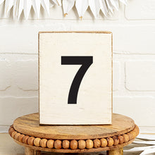 Load image into Gallery viewer, Decorative Wooden Block Numbers 0-9
