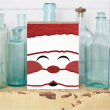 Load image into Gallery viewer, Santa Face Decorative Wooden Block
