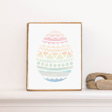Load image into Gallery viewer, Pastel Easter Egg Decorative Wooden Block
