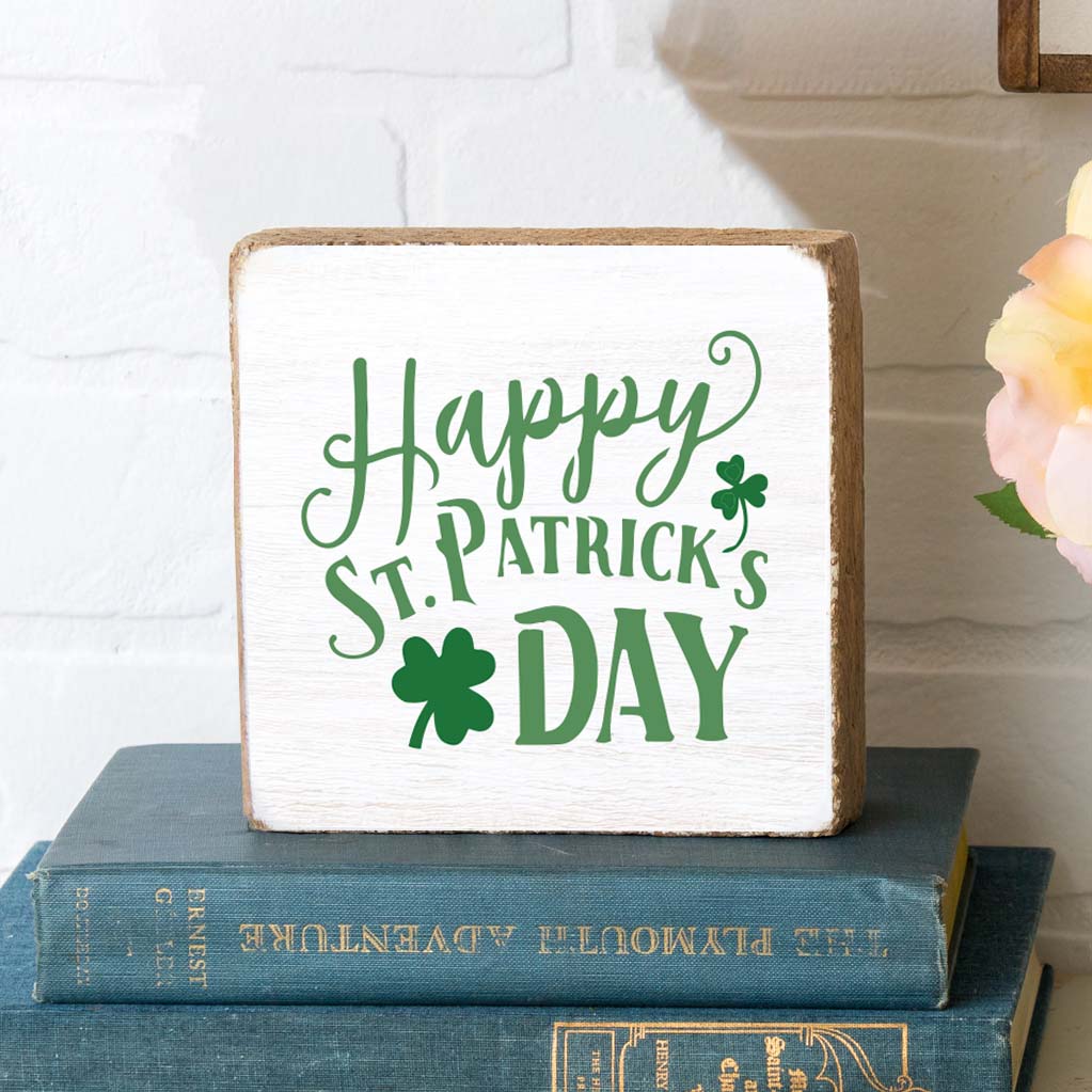 Happy St. Patrick's Day Decorative Wooden Block