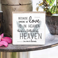 Heaven In Our Home Decorative Wooden Block