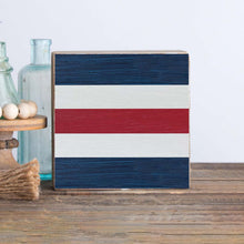 Load image into Gallery viewer, Decorative Wooden Block Nautical Flag Letter C
