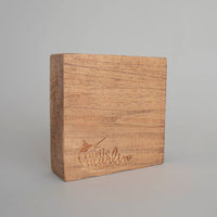 Personalized Starfish & Your Word Decorative Wooden Block
