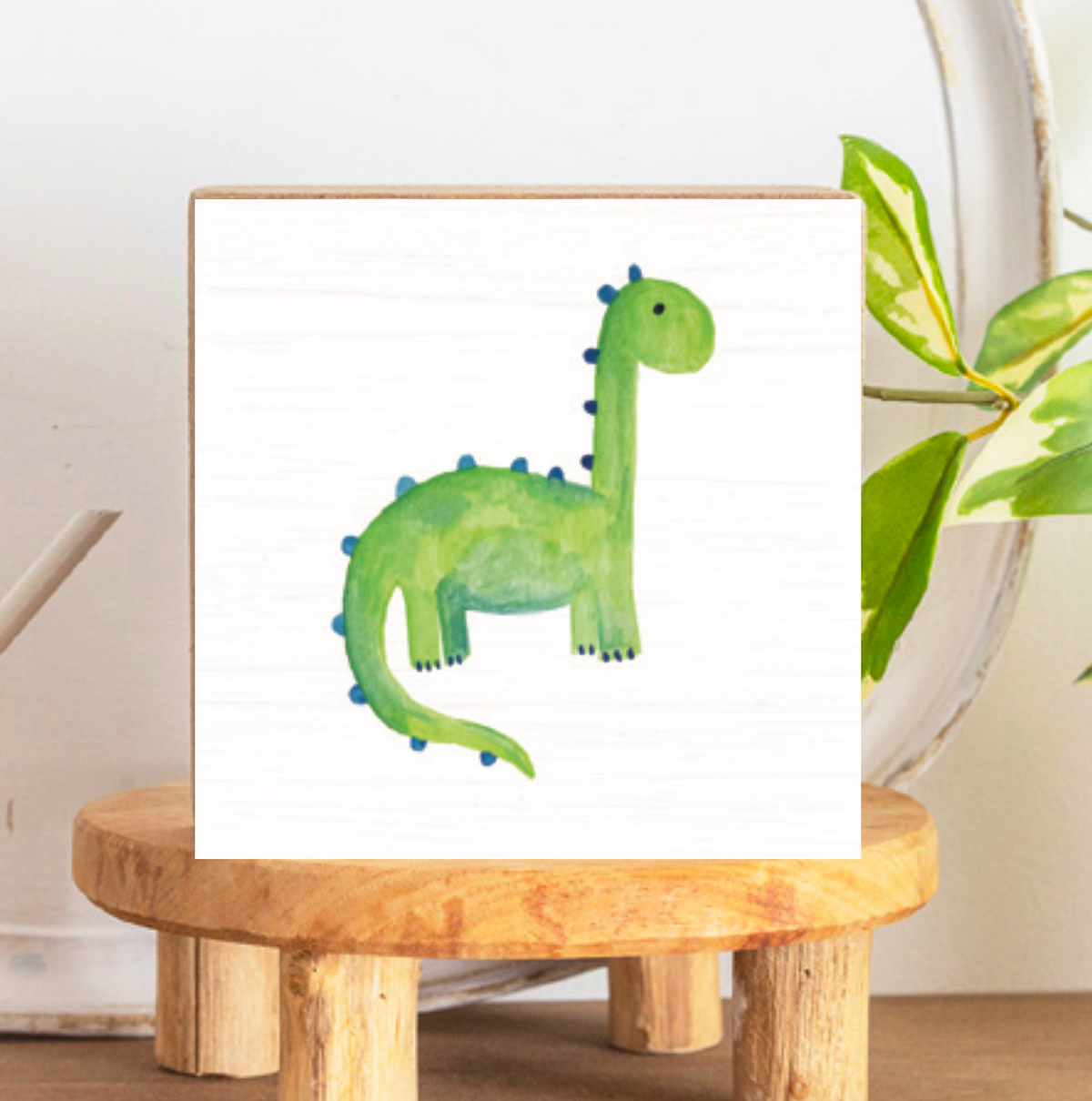 Dino Decorative Wooden Block