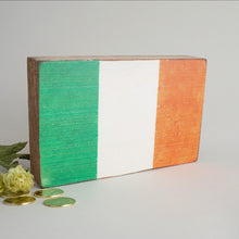 Load image into Gallery viewer, Flag of Ireland Decorative Wooden Block
