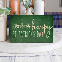 Happy St. Patrick's Day Decorative Wooden Block