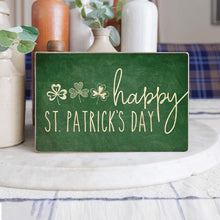 Load image into Gallery viewer, Happy St. Patrick&#39;s Day Decorative Wooden Block
