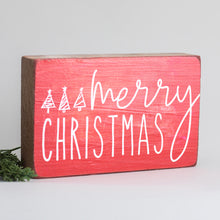 Load image into Gallery viewer, Merry Christmas Decorative Wooden Block

