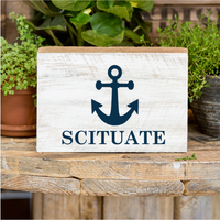 Personalized Anchor Decorative Wooden Block