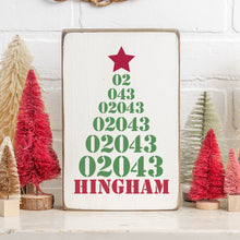Load image into Gallery viewer, Personalized Zip Code Tree Decorative Wooden Block
