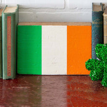 Load image into Gallery viewer, Flag of Ireland Decorative Wooden Block
