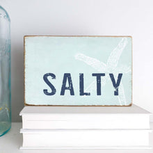 Load image into Gallery viewer, Salty Decorative Wooden Block
