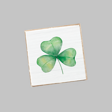 Load image into Gallery viewer, Watercolor Shamrock Coaster Set
