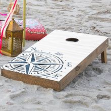 Load image into Gallery viewer, Cropped Compass Cornhole Game Set
