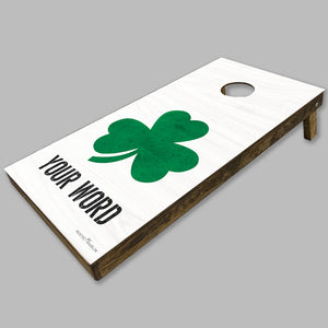 Personalized Shamrock Cornhole Game Set