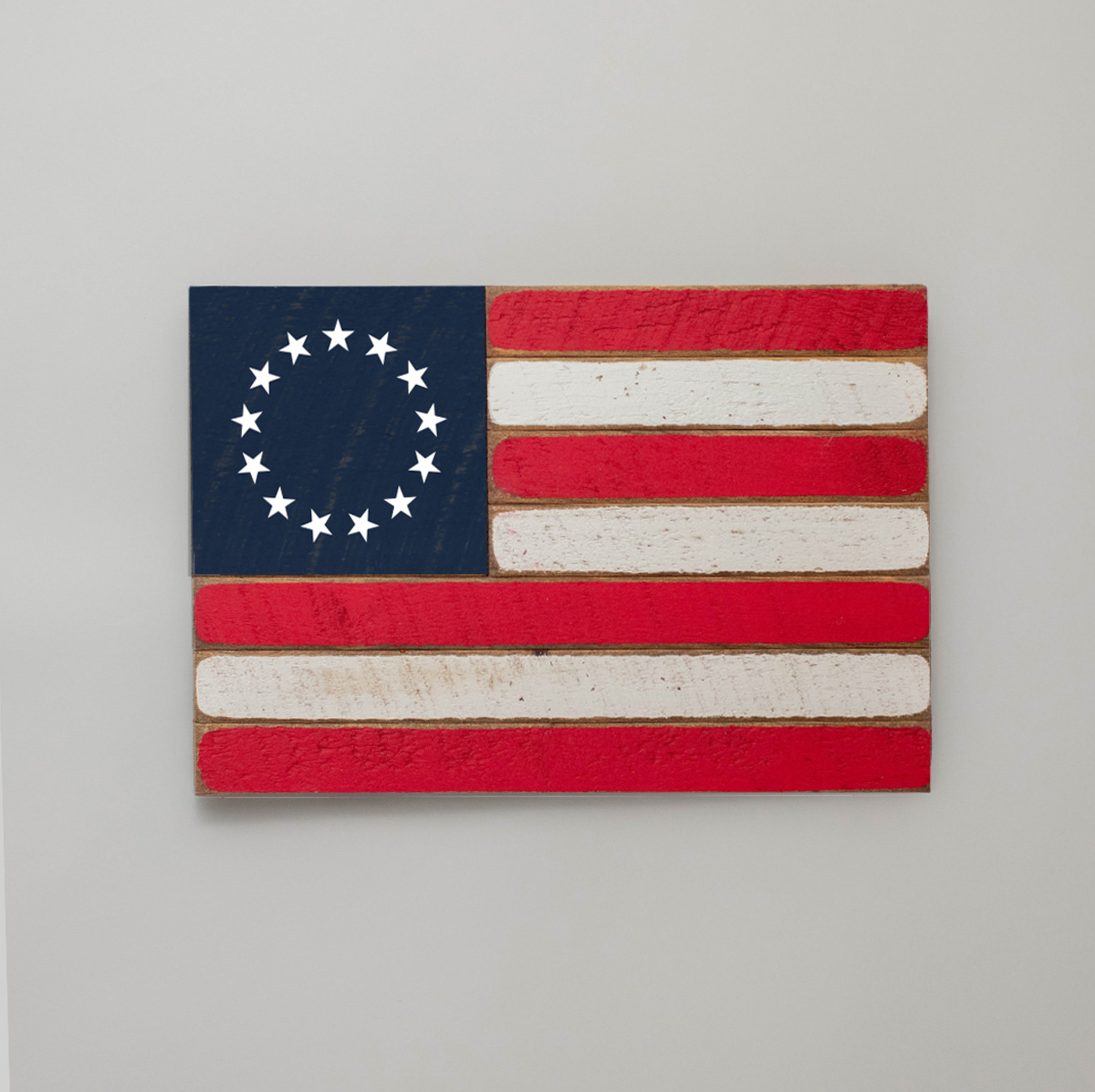 Betsy Ross Wooden American Flag