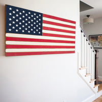 Classic Wooden American Flag