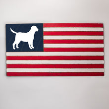 Load image into Gallery viewer, Dog Wooden American Flag
