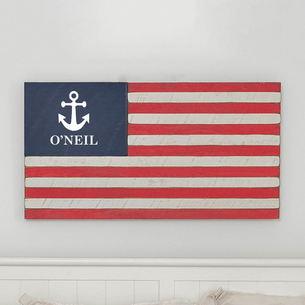 personalized-anchor-wooden-american-flag